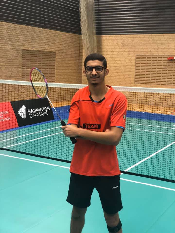 Abdoullah Aït Bella, prêt à relever le défi lors du nouvel open de badminton au Danemark