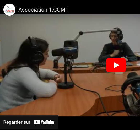Émission JUST4YOU! réalisée par l’association 1.COM1