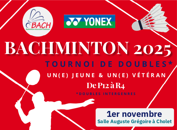 Tournoi BACHMINTON 2025 Double Intergenres